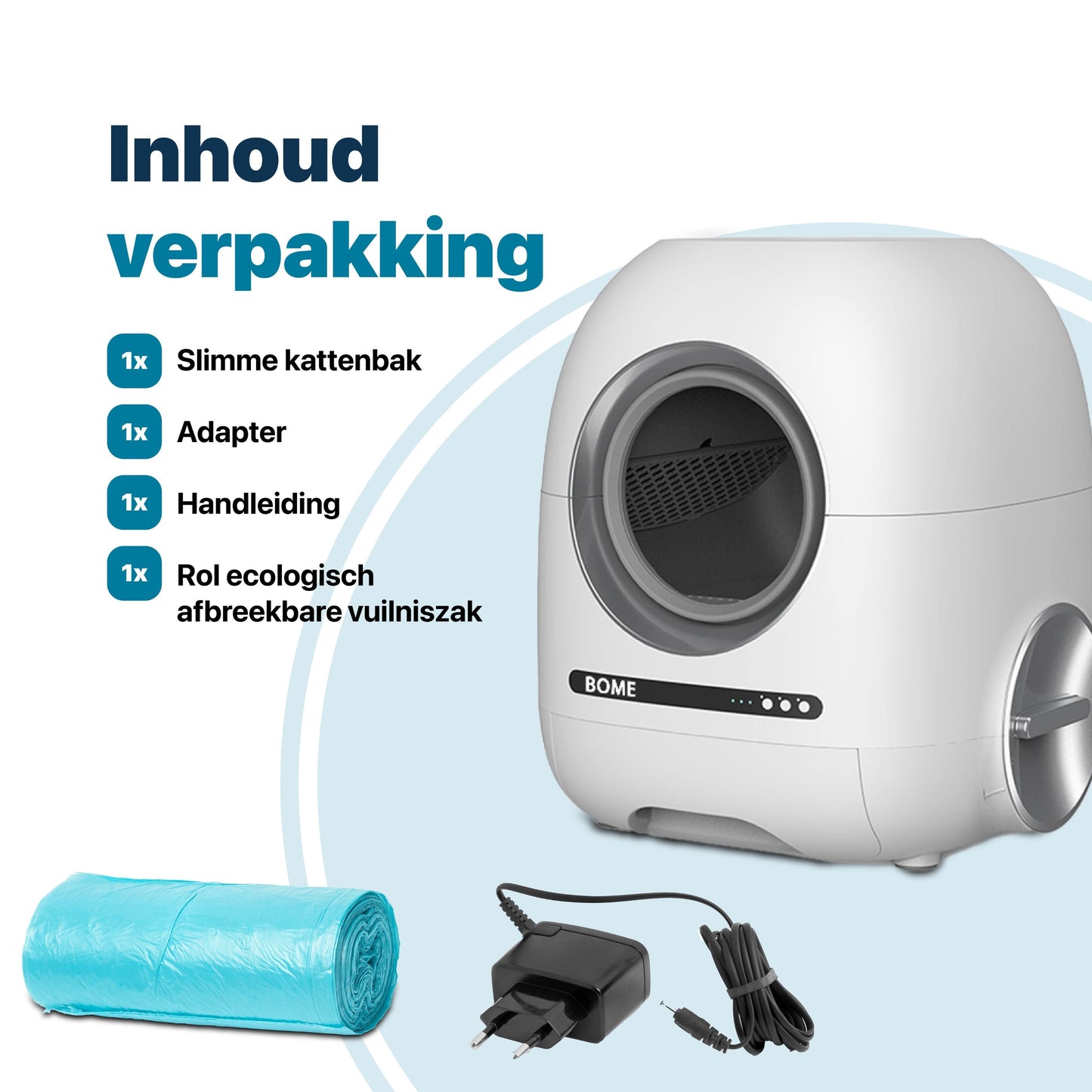 Automatische Kattenbak met Camera en App - Zelfreinigende Kattenbak