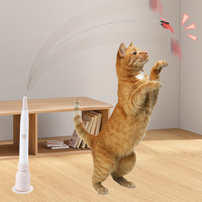 Elektrische Kattenhengel – Automatisch Kattenspeelgoed met Zuignap of Standaard