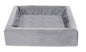 Bia Bed Royal Fluweel Hoes Voor Hondenmand Grijs