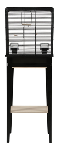 Zolux Vogelkooi Chic Loft Met Meubel Zwart