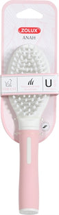Zolux Anah Borstel Zacht Roze / Wit