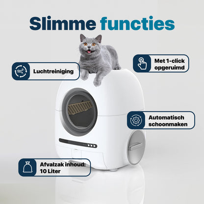 Automatische Kattenbak met Camera en App - Zelfreinigende Kattenbak