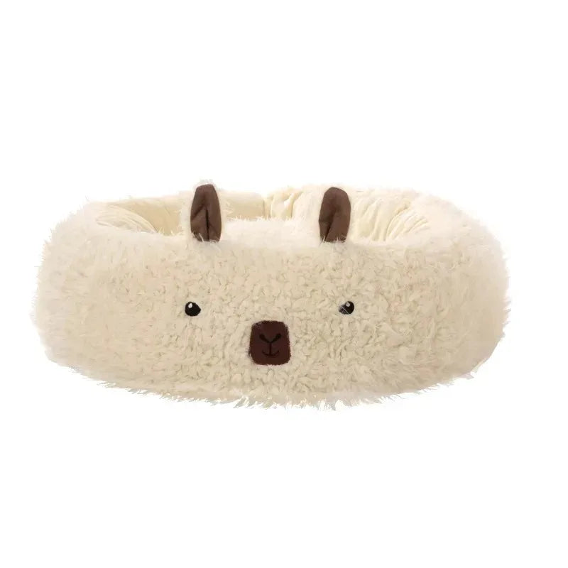 Kattenkussen knuffelbeer
