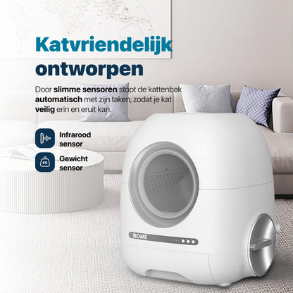 Automatische Kattenbak met Camera en App - Zelfreinigende Kattenbak